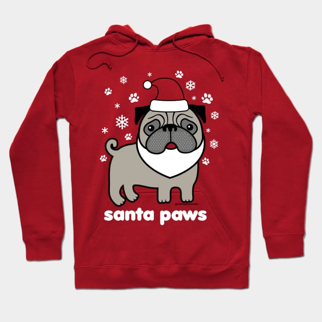 SANTA PAWS Hoodie by toddgoldmanart